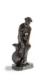Sans titre by Pierre-Eugène-Émile Hébert, Epreuve en bronze à patine brune représentant Thétis, sold Dec 2019