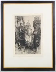 Tours  Fine Etching by Hedley Fitton, Etching, offered May 2018