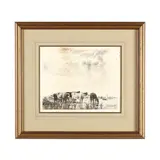 Landscape with Cattle by Aelbert Cuyp, Etching on silk, sold Aug 2018