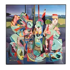 Pilgrimage by Elizabeth Darrow, Oil on linen, sold Jul 2018