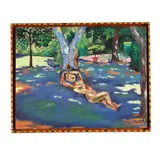 Reclining Nude by David Sharpe, Oil on canvas, sold Jul 2018