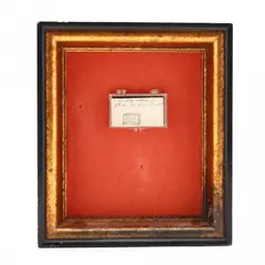 Flea Collars by Joe Hampton, Mixed media assemblage in frame, sold Jul 2018