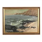 Looking North at Malibu by Helen Sturlin, Oil on canvas, sold Jul 2018