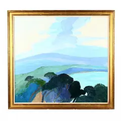 Le Lac Saint-Cassien by Roger Mühl, Oil on canvas, sold Jun 2018