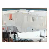 Landscape with Teal and Orange by Joe Cox, Acrylic on masonite, sold Jun 2018