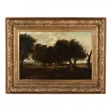 Pastoral Landscape by Joseph Thors, Oil on canvas (lined), sold Jun 2018
