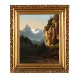 An Alpine Pass by Karl Joseph Kuwasseg, Oil on canvas (lined), sold Jun 2018
