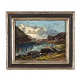Der Tolensee mit Grimsel by Otto Eduard Pippel, Oil on canvas, sold Jun 2018