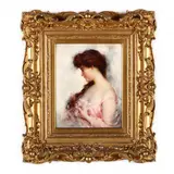 A Young Beauty by Carle John Blenner, Oil on A, sold Jun 2018
