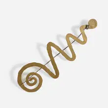 Thin Maze by Alexander Calder, 1940, brass and steel wire, sold Oct 2023