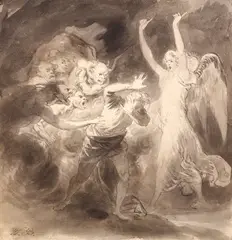 Man tortured by demons Bearing later added initials 'W by William Marshall Craig, watercolor, offered Mar 2018