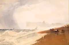 Scarborough Castle from the North Sands Signed and by William Roxby Beverley, watercolor, offered Mar 2018