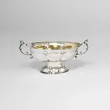 Branntweinschale von Juryen van (den) Ham (Haem) (gest. 1616) by Emden, Um 1600, Silber, getrieben, gegossen, teilvergoldet, sold Jul 2015