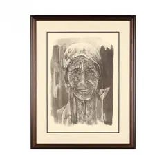 Cypriot Villager by John Corbidge, Lithograph, sold Jun 2018