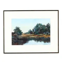 Late Summer by Annette Rogers, Oil on paper, sold May 2018