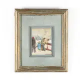 On the Ferry by R. G. Engelsman, Watercolor on paper, sold Apr 2018