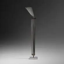 Untitled (Bundled Wire Form) by Harry Bertoia, c. 1965, stainless steel, steel wire, sold Dec 2021