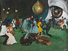 Sans titre, 2021 by Amani Bodo, Acrylique sur toile, sold Nov 2022