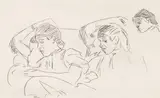 Etude de femmes by Jacques Majorelle, Crayon (non signée), sold Oct 2013