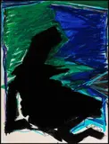 Sans titre by Jacques Hurtubise, 1964, mixed media on paper, sold Nov 2014