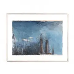 Relics III by Paul Harcharik, Acrylic on paper, sold Mar 2018
