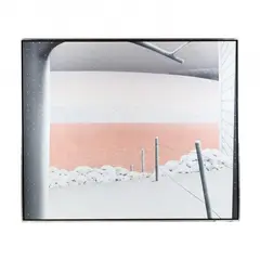 Farm Pond - Snow Ending by Maud Gatewood, Acrylic on canvas, sold Mar 2018