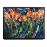 Untitled (Flowers) by Debbie Wingo, Oil on canvas, sold Mar 2018