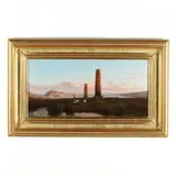 Coastline with Roman Ruins by Alessandro La Volpe, Oil on canvas, sold Mar 2018