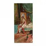Boudoir Scene Through the Keyhole by Hans Zatzka, Oil on canvas, sold Mar 2018