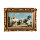 Town Gate of Ghizeh Egypt by Johann Christoph Frisch, Oil on canvas (lined), sold Mar 2018
