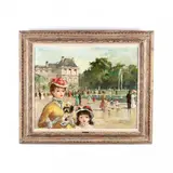 Jardin du Luxembourg, Paris by A. Bauchant, Oil on canvas, sold Mar 2018