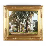 Easter Sunday, Lincolnville, St. Augustine, Florida by Anthony Thieme, Oil on canvas (lined), sold Mar 2018