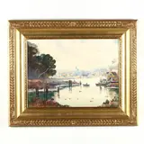 Oyster Creek Looking West from Ponce DeLeon Blvd., St. Augustine, Florida by Anthony Thieme, Watercolor on paper, sold Mar 2018