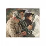 Latest News by Carl B. Nyquist, Oil on canvas, sold Mar 2018