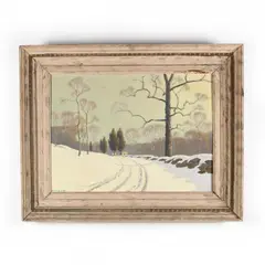 Winter Morning by Benson B Moore, Oil on canvas board, sold Mar 2018