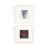 Two Works on Paper by Herb Jackson, Oil crayon on paper, sold Feb 2018
