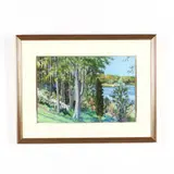 Mouth of the Potomac (Virginia Side) by Elsie Dinmore Popkin, Pastel on paper, sold Feb 2018