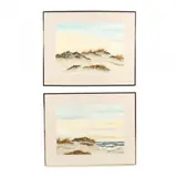 Beach Diptych by Nancy Tuttle May, Watercolor on paper, sold Feb 2018