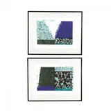 Intimacies #18 and Intimacies #19 by Merrill Shatzman, Screenprints in color, sold Feb 2018
