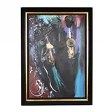 Jay Patton Black Sax by Robert Sutherland, Casein and oil on canvas, sold Feb 2018