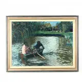Summer Afternoon by Annabel Gosling, Oil on canvas, sold Feb 2018