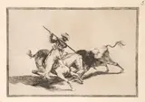 El animoso moro Gazul es el primero que lanceó toros en regla by Francisco Goya y Lucientes, Aguafuerte, aguatinta, punta seca, buril y bruñidor, sold Sep 2026