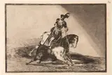 Carlos V lanceando a un toro en la plaza de Valladolid by Francisco Goya y Lucientes, Aguafuerte, aguatinta, punta seca, buril y bruñidor, sold Sep 2026