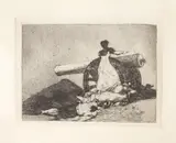 ¡Qué valor! by Francisco Goya y Lucientes, 1930, Grabado al aguafuerte y buril e iluminado a color, sold Sep 2026