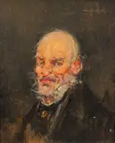 Retrato de caballero by Domingo Muñoz Cuesta, Óleo sobre tabla, sold Sep 2026