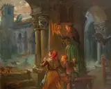 Terror en el claustro by Emilio Poy Dalmau, Óleo sobre lienzo, sold Sep 2026