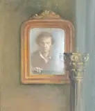 Autorretrato en un espejo by Roberto González Casarrubio, 1980, Pastel sobre papel, sold Sep 2026