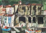 Pueblo by Agustín Redondela, Acuarela sobre papel, sold Sep 2026