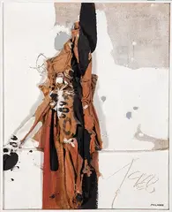 Mutilado de paz by Manolo Millares, 1966, Óleo sobre arpillera, sold Sep 2026