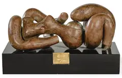 Mini Manolona (Opus 395) by Miguel Ortiz Berrocal, Escultura en Cobre molecular sobre base de hierro pavonado, sold Sep 2026